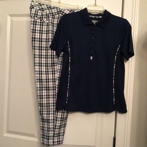 Ladies IZOD Two-Piece Golf Outfit Size 6 Size Medium